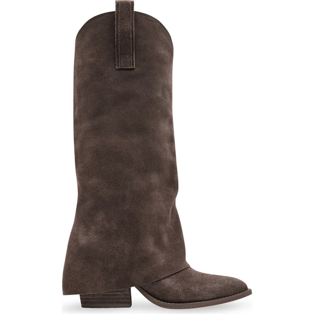 Steve Madden Women's Sorvino Taupe Suede block heel 11 Medium